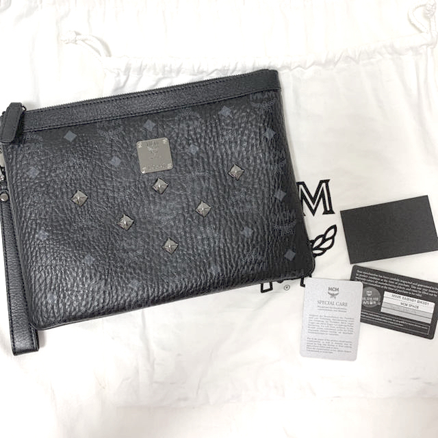 MCM - 《正規品》MCM スタッズレザークラッチバッグの通販 by riri_