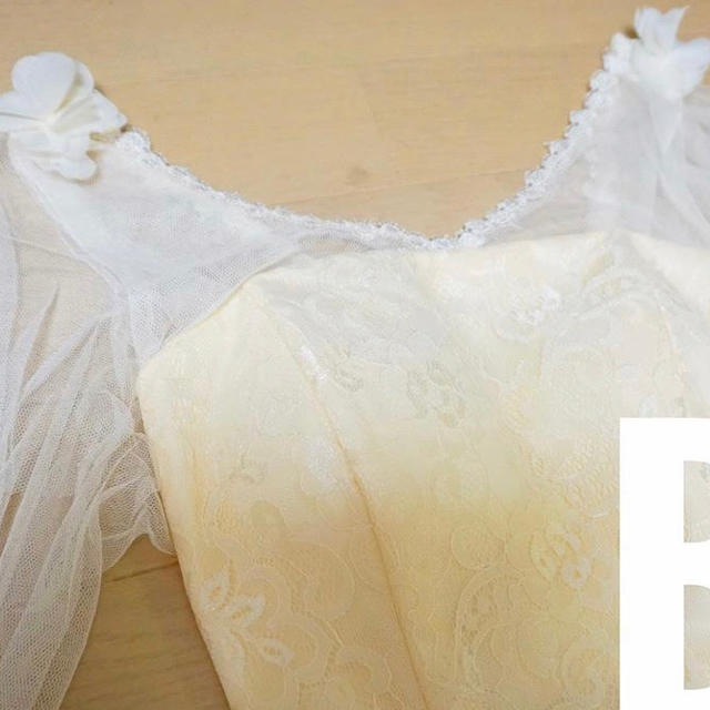 ブライズメイド ドレス 余興 ダンス 黄色 結婚式 イエロー 二次会ドレス レディースのフォーマル/ドレス(ウェディングドレス)の商品写真