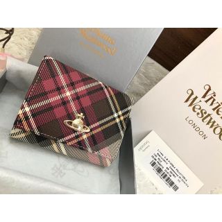 ヴィヴィアンウエストウッド(Vivienne Westwood)のヴィヴィアンウエストウッド 折り財布 新品 箱付き チェック柄 がま口(財布)