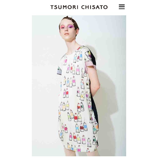 TSUMORI CHISATO(ツモリチサト)のツモリチサト☆シルク100%絵の具柄プリント生地 ハンドメイドの素材/材料(生地/糸)の商品写真