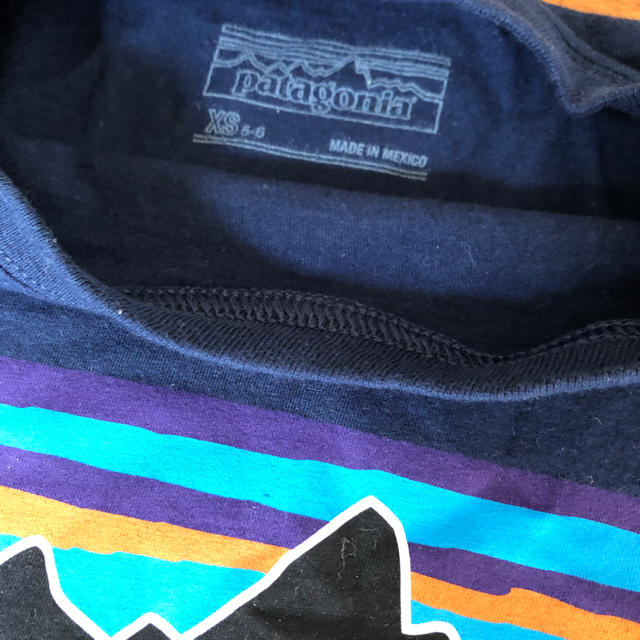 patagonia(パタゴニア)のパタゴニア長袖Ｔシャツ120から130センチくらいユーズド キッズ/ベビー/マタニティのキッズ服男の子用(90cm~)(Tシャツ/カットソー)の商品写真