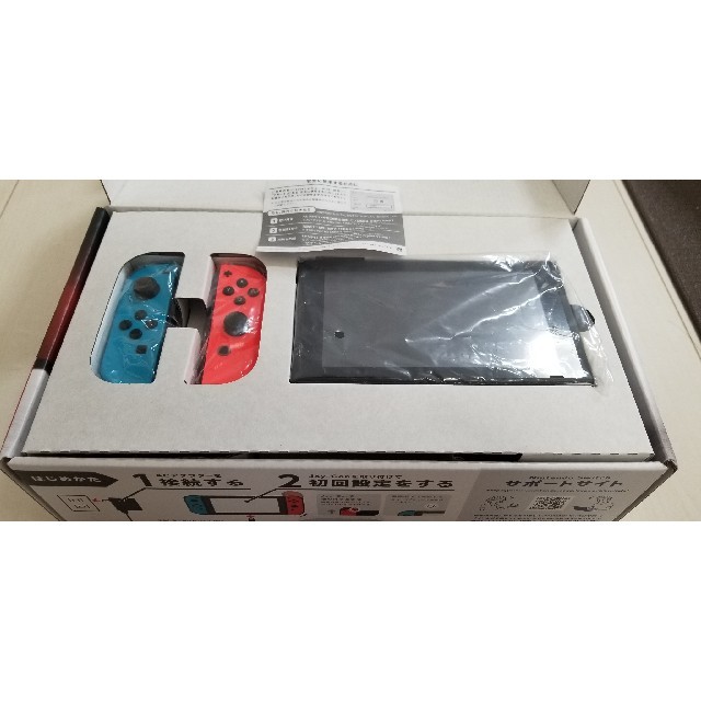 Nintendo Switch(ニンテンドースイッチ)の週末値下げ Nintendo Switch JoyCon ネオンブルー/レッド エンタメ/ホビーのゲームソフト/ゲーム機本体(家庭用ゲーム機本体)の商品写真