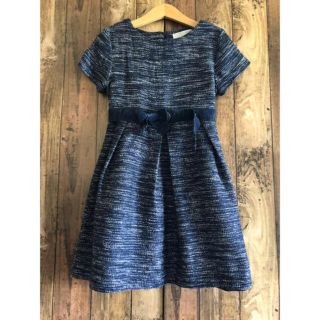 ザラキッズ(ZARA KIDS)の美品 ZARA girls  フォーマル ツイード ワンピース  コンバース2点(ワンピース)