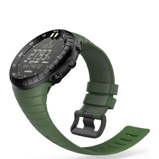 スント(SUUNTO)のSuunto Core バンド コア専用 互換品 TPU製 アーミーグリーン(ラバーベルト)