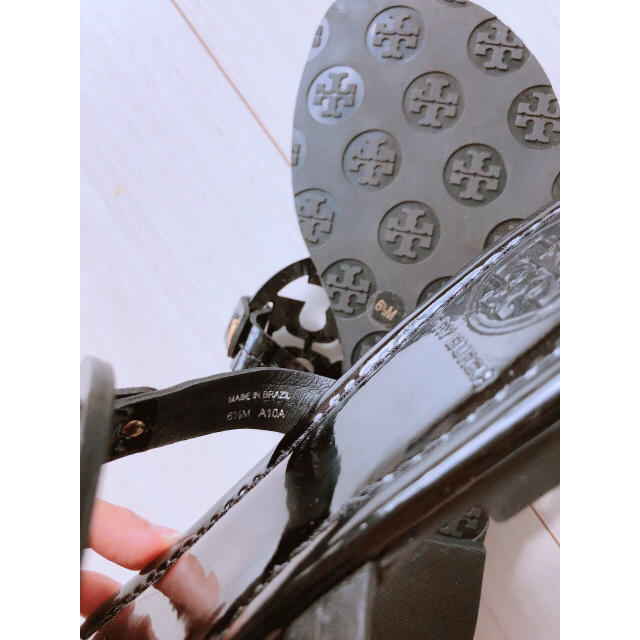 未使用トリーバーチTORY BURCH トングサンダル MILLER黒 36.5 2