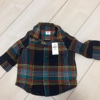 ベビーギャップ(babyGAP)のbabygap チェックシャツ 60cm(シャツ/カットソー)