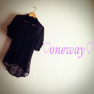ワンウェイ(one*way)の☆oneway☆バックレースパフシャツ☆(シャツ/ブラウス(半袖/袖なし))
