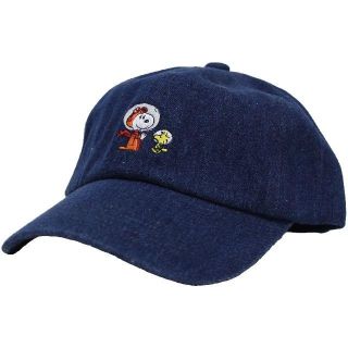 スヌーピー(SNOOPY)のSNOOPY スヌーピー ウッドストック キャップ 宇宙飛行士★デニム【新品】(キャップ)