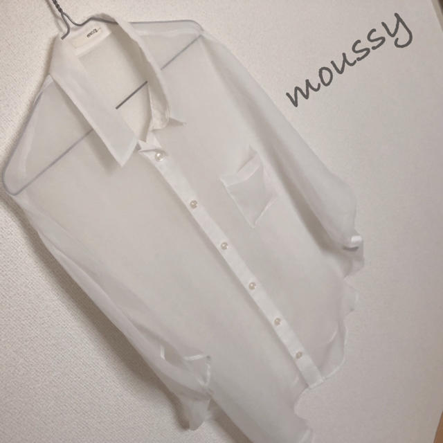 moussy(マウジー)のmoussy＊シースルーシャツ レディースのトップス(シャツ/ブラウス(長袖/七分))の商品写真