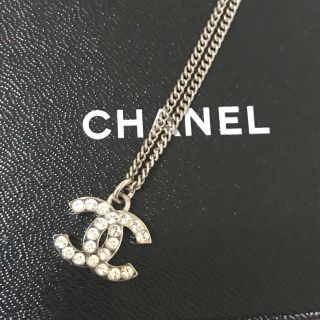 シャネル(CHANEL)の美品 CHANEL ネックレス ラインストーン(ネックレス)