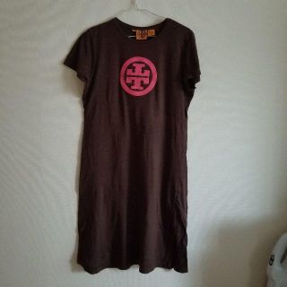 トリーバーチ(Tory Burch)のTORY BURCH　トリーバーチ　Ｔシャツ　ワンピース　L(ひざ丈ワンピース)