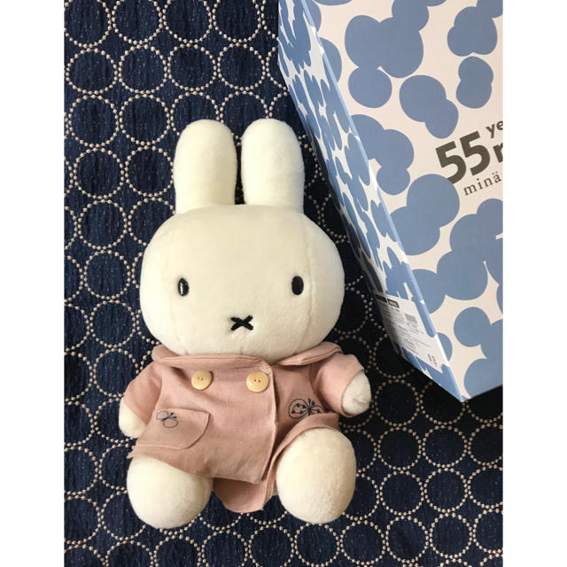 mina perhonen(ミナペルホネン)の55miffy限定 ミッフィー×ミナペルホネン コラボぬいぐるみ エンタメ/ホビーのおもちゃ/ぬいぐるみ(ぬいぐるみ)の商品写真