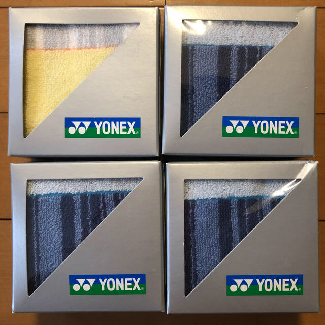 YONEX(ヨネックス)のYONEX タオルハンカチ4枚 メンズのファッション小物(ハンカチ/ポケットチーフ)の商品写真