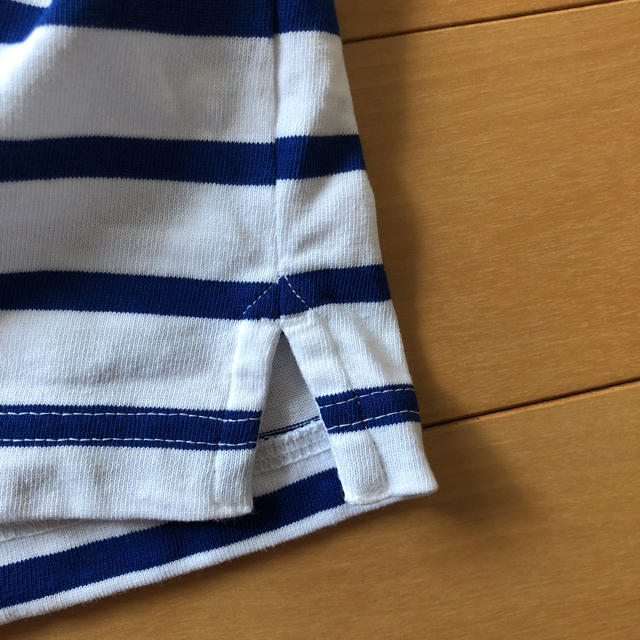 MUJI (無印良品)(ムジルシリョウヒン)のお値下げ 無印良品  ボーダー Tシャツ レディースのトップス(Tシャツ(半袖/袖なし))の商品写真