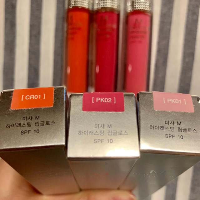 MISSHA(ミシャ)のミシャHIGH LASTING LIP GLOSSリップグロス3色セット コスメ/美容のベースメイク/化粧品(リップグロス)の商品写真