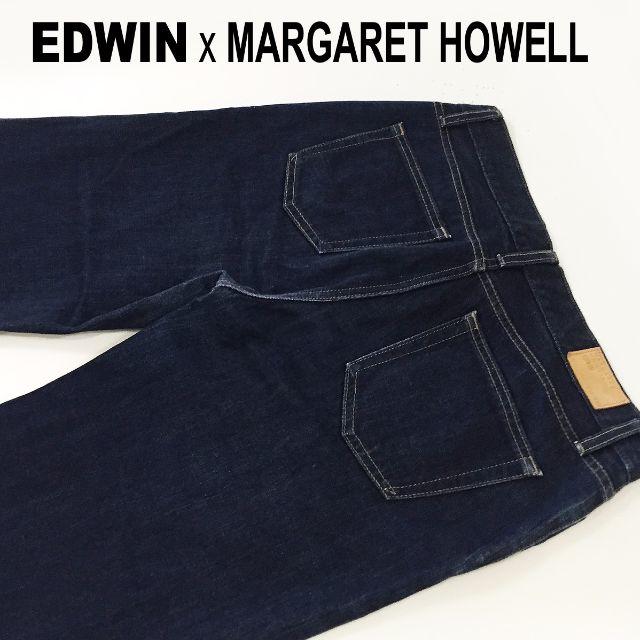 MARGARET HOWELL(マーガレットハウエル)のEDWIN x MARGARET HOWELLワイドデニムパンツW29約82cm レディースのパンツ(デニム/ジーンズ)の商品写真