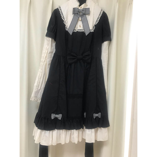 アンジェリックプリティー(Angelic Pretty)の【値下げ】Angelic Pretty❤ワンピ＆ヘッドドレス(ひざ丈ワンピース)