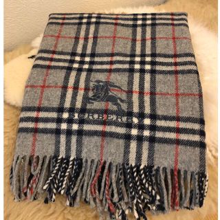 バーバリー(BURBERRY)の美品本物Burberry上質ウールチェック柄膝掛けストール♫他2点(ストール/パシュミナ)