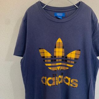 アディダス(adidas)のアディダス オリジナルス Mサイズ チェックロゴ Tシャツ(Tシャツ/カットソー(半袖/袖なし))