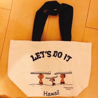 日焼けスヌーピー ミニトートバッグ  ハワイ モニ  moni hawaii(キャラクターグッズ)