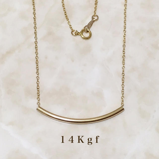 DEUXIEME CLASSE(ドゥーズィエムクラス)の14Kgf シンプルバーネックレス／華奢ネックレス レディースのアクセサリー(ネックレス)の商品写真