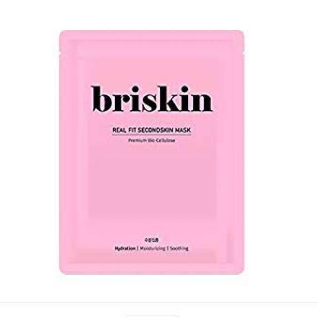 新品未使用◆briskin 保湿パック10枚 コスメ/美容のスキンケア/基礎化粧品(パック/フェイスマスク)の商品写真