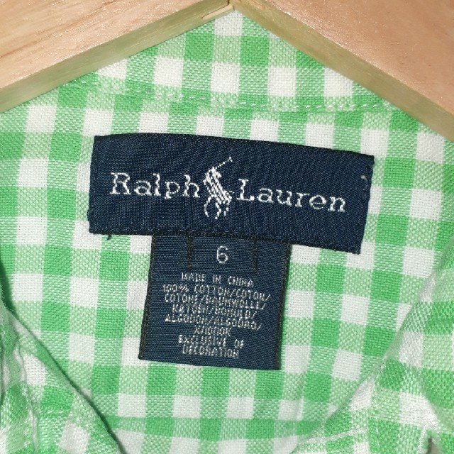 Ralph Lauren(ラルフローレン)のラルフローレン チェックシャツ110～120㎝ キッズ/ベビー/マタニティのキッズ服男の子用(90cm~)(Tシャツ/カットソー)の商品写真