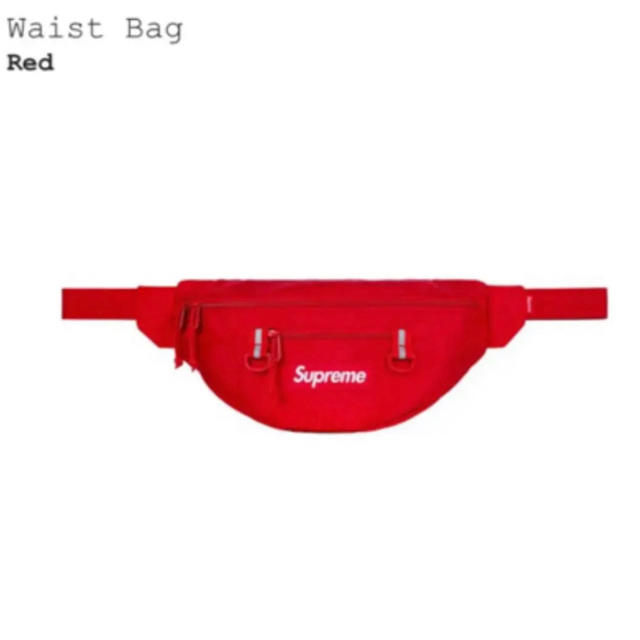 supreme waist bag 19ss 赤 ウエストバッグ