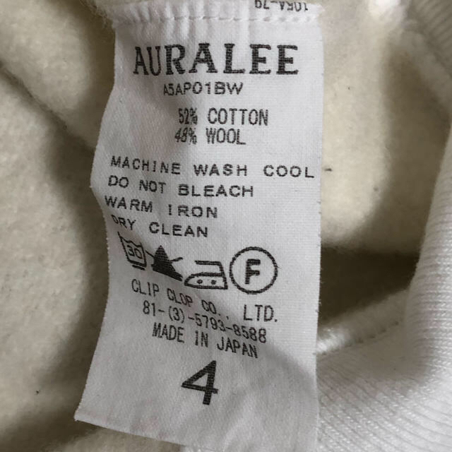 AURALEE スウェットシャツ  サイズ 4 オーラリー メンズのトップス(スウェット)の商品写真