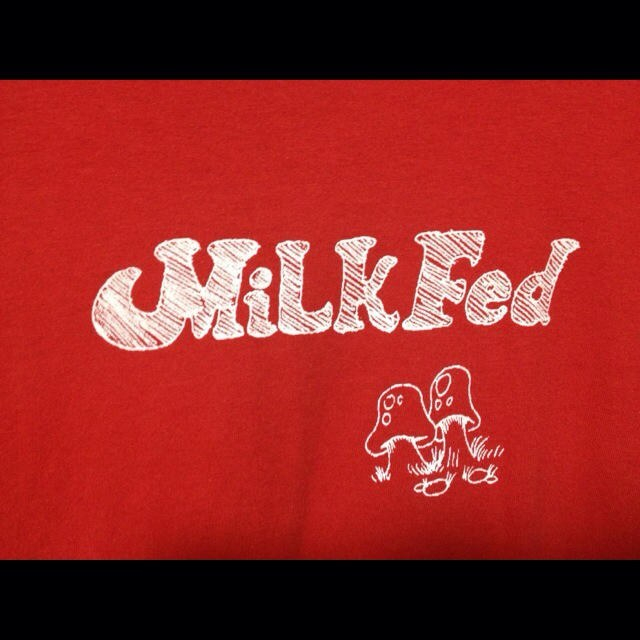 MILKFED.(ミルクフェド)のmilk fed 赤Tシャツ 最終値下げ レディースのトップス(Tシャツ(半袖/袖なし))の商品写真