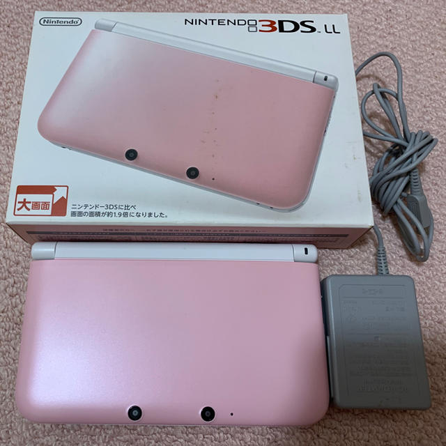 ニンテンドー3DS(ニンテンドー3DS)のニンテンドー3DS  LL ピンク 本体 エンタメ/ホビーのゲームソフト/ゲーム機本体(家庭用ゲーム機本体)の商品写真