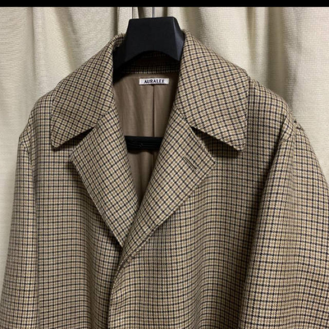 AURALEEオーラリー DOUBLE FACE CHECK LONG COAT - チェスターコート