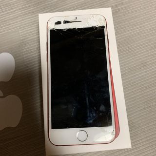 アイフォーン(iPhone)のiPhone7レッドSB128GBイヤホン充電ケーブル取説全ゴウタンさん専用(スマートフォン本体)