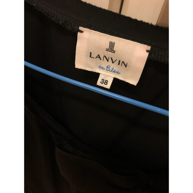 LANVIN en Bleu(ランバンオンブルー)のランバンオンブルー  リボントップス 黒 レディースのトップス(カットソー(半袖/袖なし))の商品写真