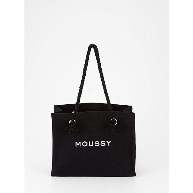 moussy(マウジー)のmoussy トートバッグ SOUVENIR SHOPPER ブラック レディースのバッグ(トートバッグ)の商品写真