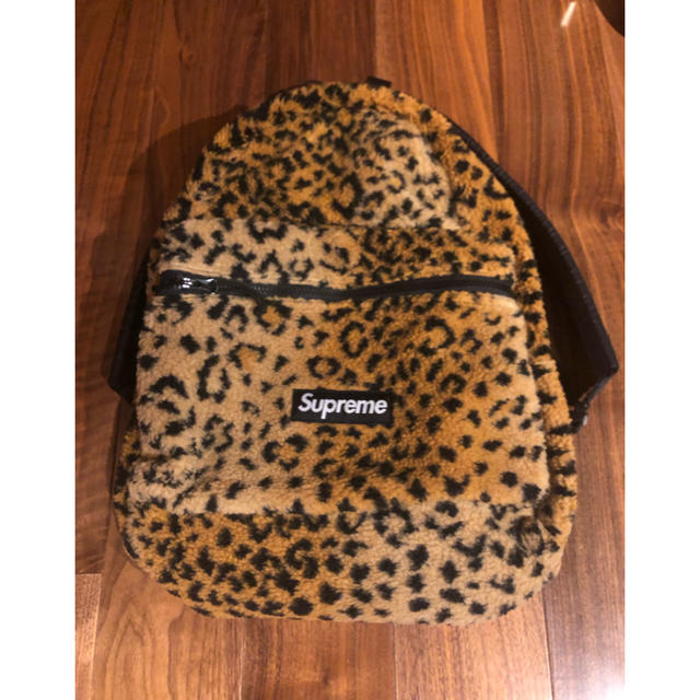 Supreme Leopard Fleece Backpackフリースバック