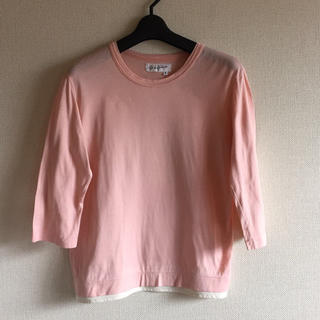ヨウジヤマモト(Yohji Yamamoto)のヨージヤマモト♡サーモンピンクの7分袖T(Tシャツ(長袖/七分))