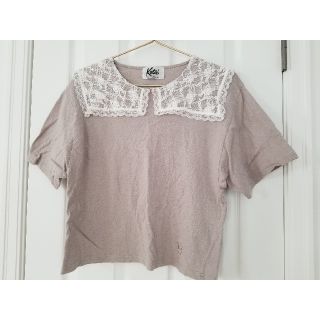 ケイティー(Katie)のKatie レース Tee BEIGE(Tシャツ(半袖/袖なし))