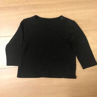 ユニクロ(UNIQLO)の【みーちゃん様専用】【UNIQLO】ロングTシャツ（黒のみ）(Ｔシャツ)