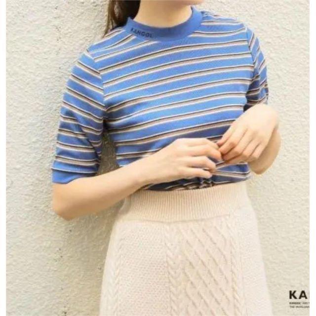 KANGOL(カンゴール)のHeather　×　カンゴール　ボーダー カットソー　S レディースのトップス(Tシャツ(半袖/袖なし))の商品写真