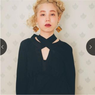 ロキエ(Lochie)のMARTE ribbon neck dress(ロングワンピース/マキシワンピース)