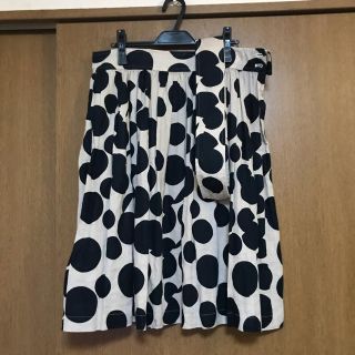 コムデギャルソン(COMME des GARCONS)のコムデギャルソン コムコム★麻ドットワンショルダースカート S(ロングスカート)