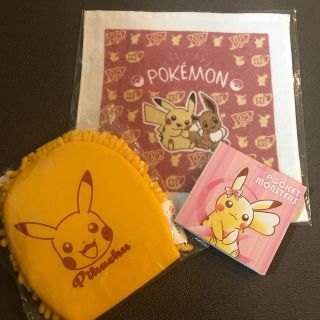 ポケモン(ポケモン)のポケモン （ハンドタオル、ブロックメモ、お掃除モップ）(日用品/生活雑貨)