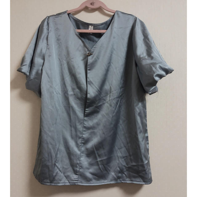 【新品未使用】ブルー トップス Ｔシャツ　と、ダスティピンクのトップス レディースのトップス(Tシャツ(半袖/袖なし))の商品写真