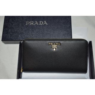 プラダ(PRADA)の【値下げ再出品】PRADA 長財布 レディース ユニセックス  ブラック(財布)