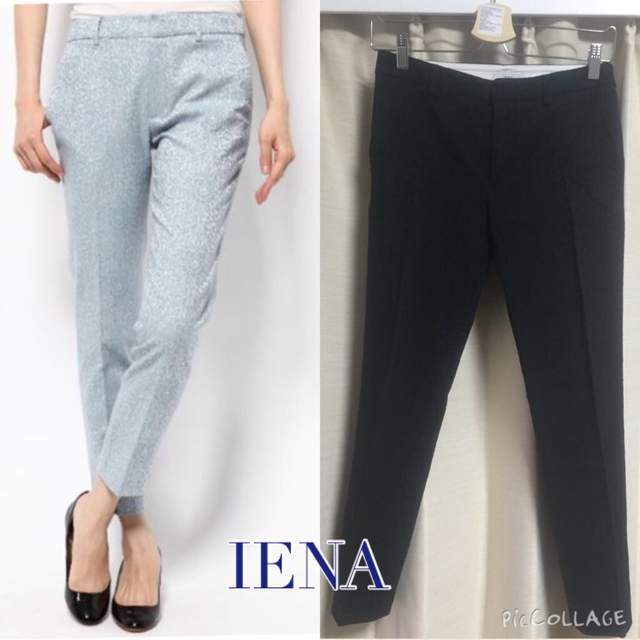 IENA(イエナ)のイエナ ジャガード柄センタープレスパンツ レディースのパンツ(クロップドパンツ)の商品写真