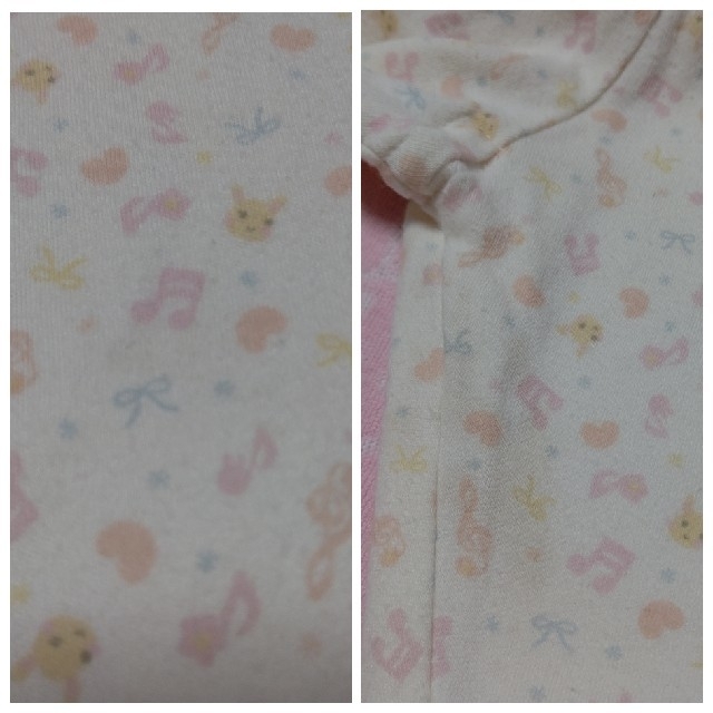 coeur a coeur(クーラクール)のとも様専用 パジャマ 音符 キッズ/ベビー/マタニティのキッズ服女の子用(90cm~)(パジャマ)の商品写真