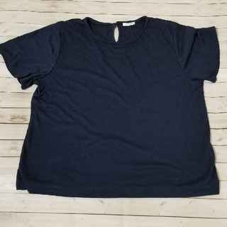 ジーユー(GU)のＧＵ フリルスリーブＴシャツ ＸＬ 241―268572 ジーユー(Tシャツ(半袖/袖なし))