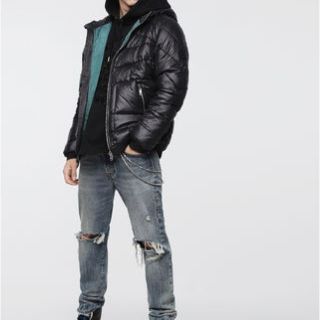 ディーゼル(DIESEL)のDIESEL ジャケットブラックW-GARRETT JACKET(ダウンジャケット)