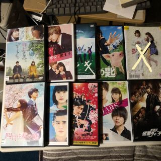 レンタル落ち DVDの新青春ど真ん中14巻セットの2つケース収納。(日本映画)